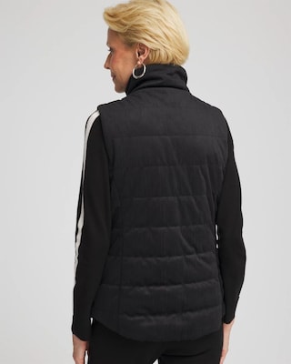Zenergy® Reversible Velvet Puffer Vest click to view larger image.