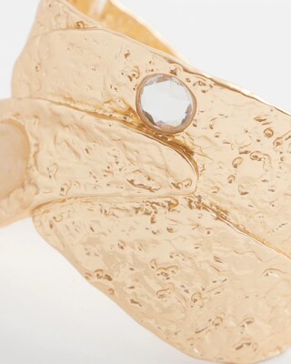Molten Goldtone Cuff Bracelet click to view larger image.