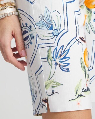 Brigitte 10" Tropical Print Shorts