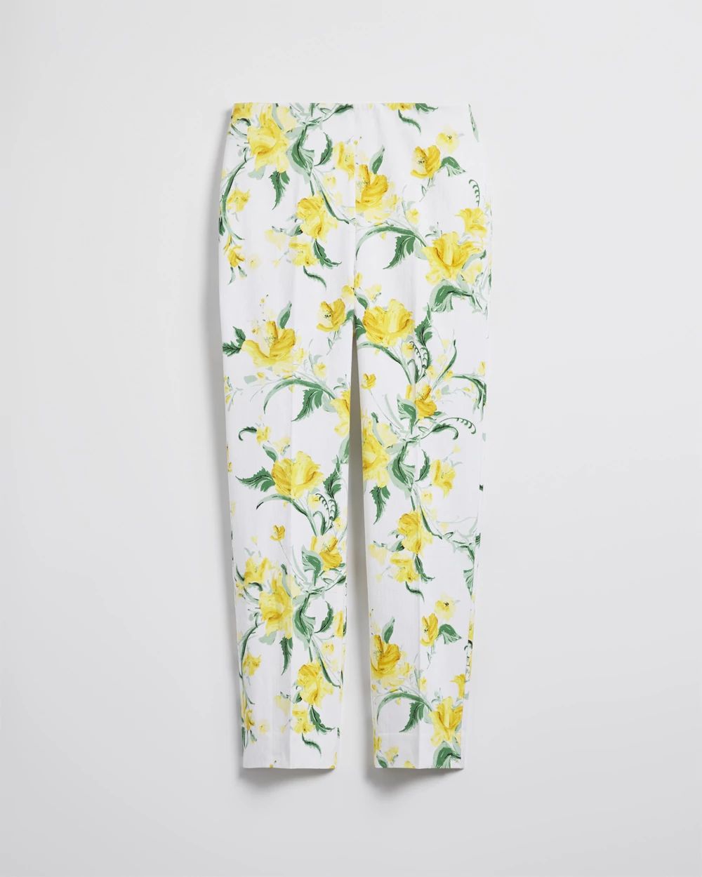 Juliet Floral Straight Cropped Pants