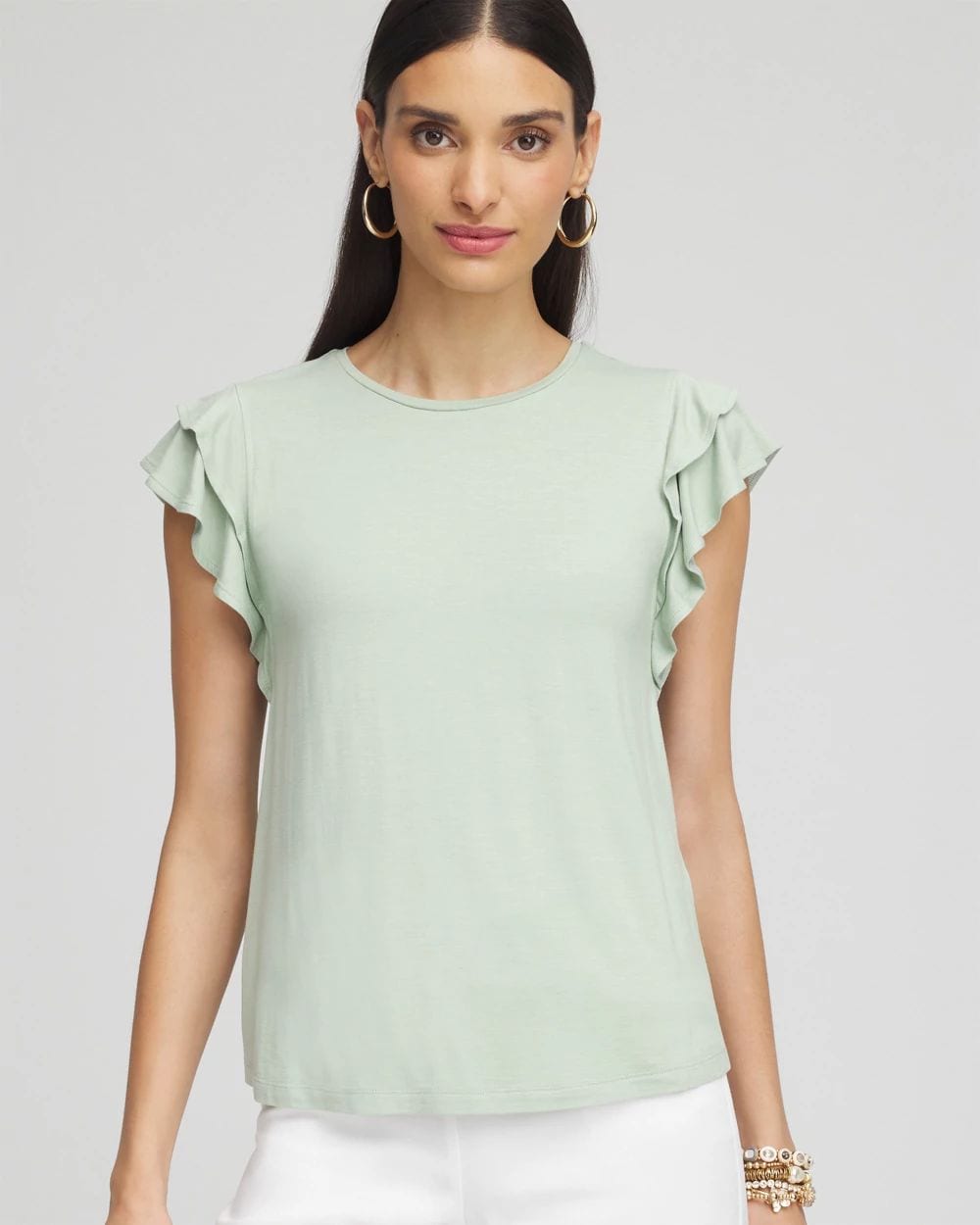 Touch of Cool™ Flutter Sleeve Tee