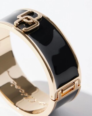 Enamel Wide Hinge Bracelet