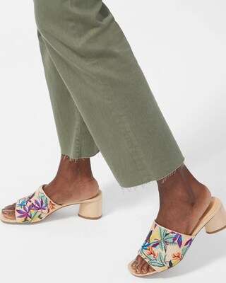 Embroidered Slides