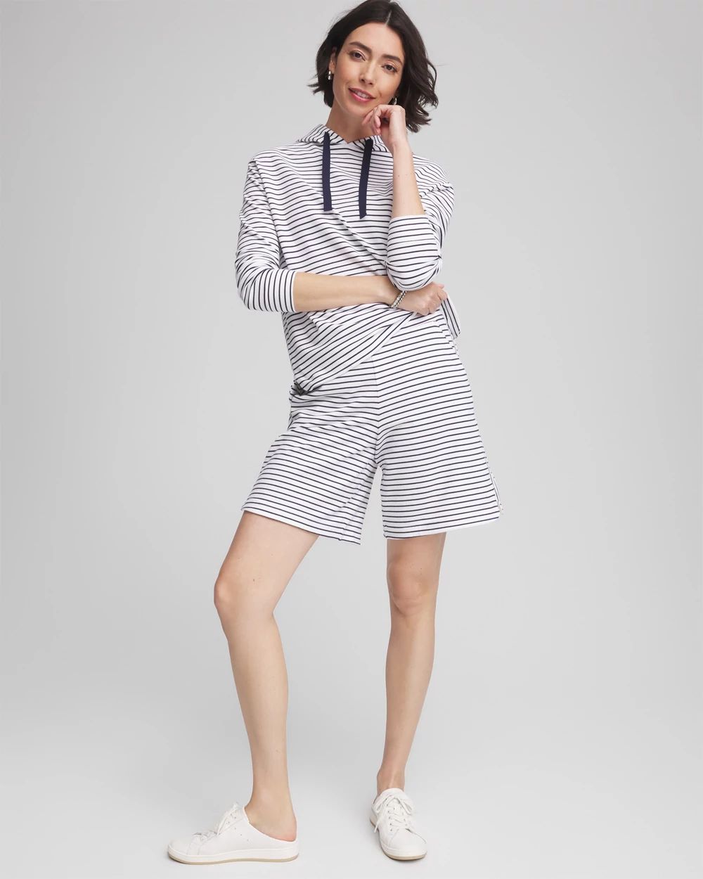 Zenergy® French Terry Striped Shorts