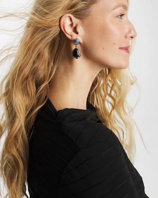 Neutral Teardrop Earrings click to view larger image.