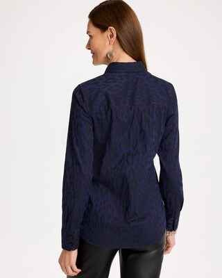 Animal Jacquard No Iron™ Stretch Shirt click to view larger image.