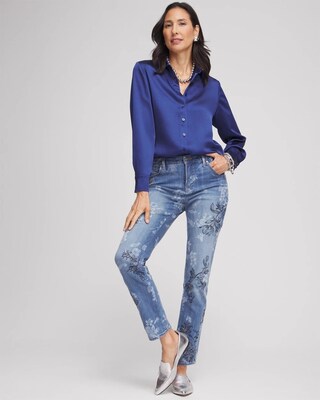 Stretch Satin Blouse click to view larger image.