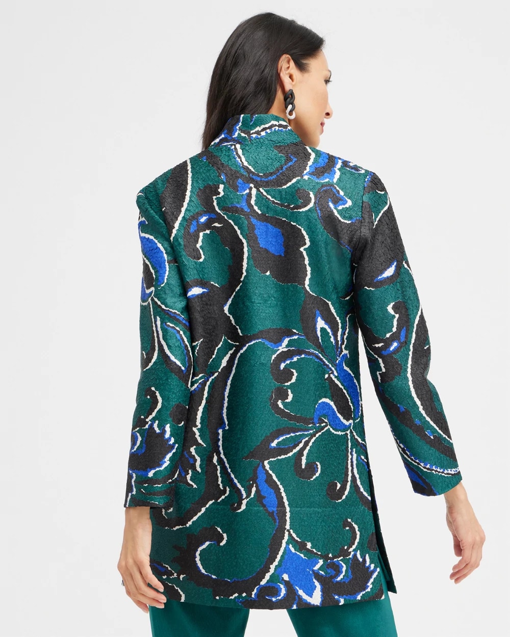 Travelers Collection Floral Crushed Jacket