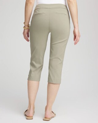 Brigitte™ Rivet Pull-On Capri Pants click to view larger image.