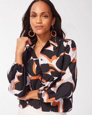 Satin Long Sleeve Tunic