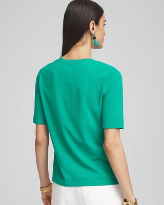 Elbow-Sleeve Perfect Tee click to view larger image.