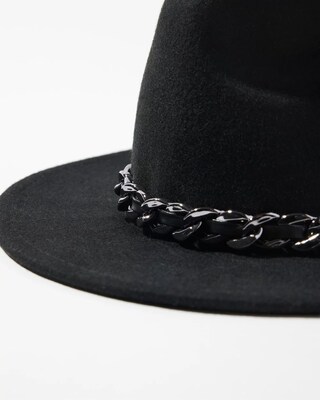 Chain Detail Wool Hat