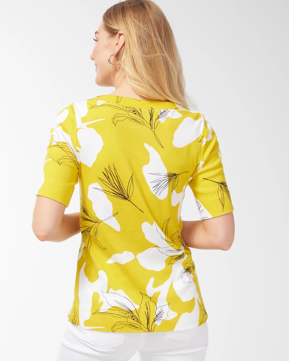 Pima Everyday Floral Print Tee
