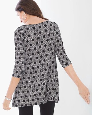 Dot-Print Portrait Top