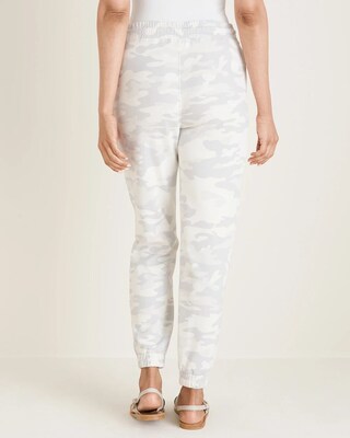 Zenergy Sandwashed Camo-Print Jogger Pants