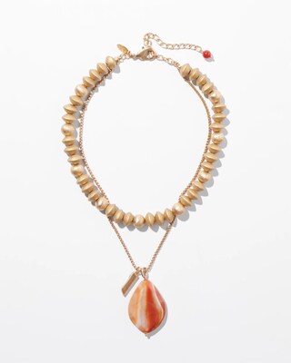 Agate Pendant Necklace