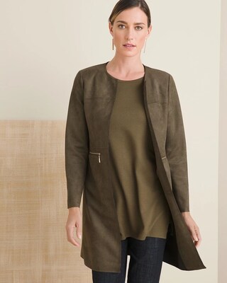 Faux-Suede Coat