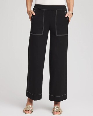 Petite Brigitte™ Utility Wide-Leg Cropped Pants