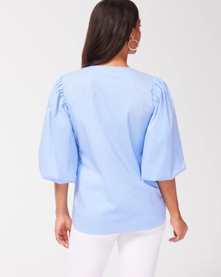 No Iron Stretch Shadow Stripe Top