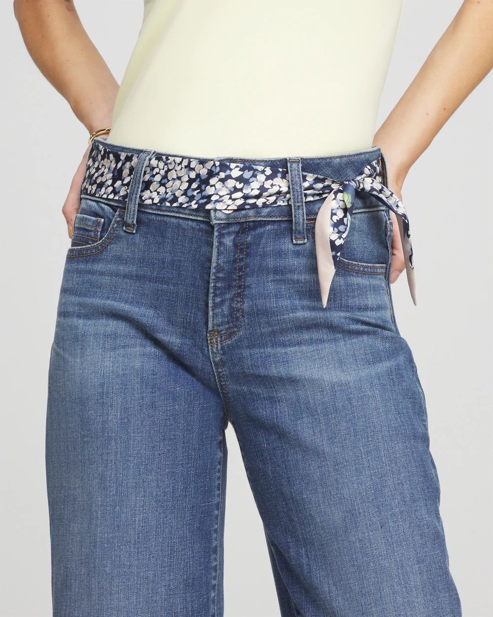 Printed Woven Skinny Scarf