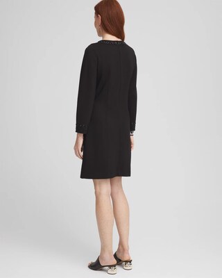 Embellished Ponte Sheath Dress click to view larger image.