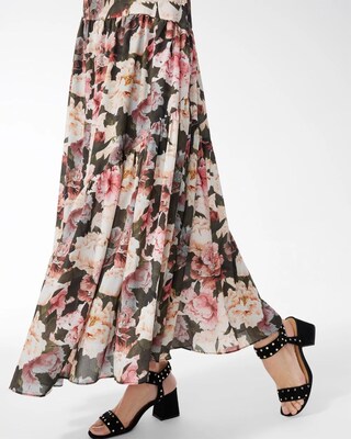 Black Label Tiered Midi Dress
