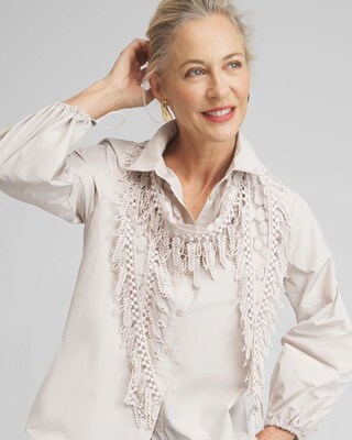 Lace Fringe Scarf
