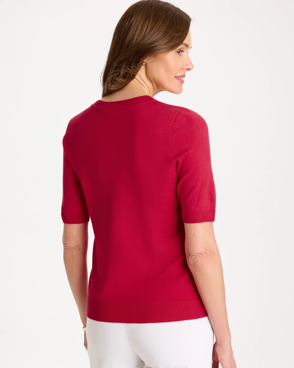 Ella Short-Sleeve Sweater