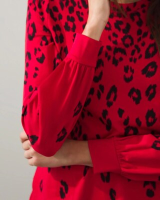 Zenergy French Terry Leopard Tunic