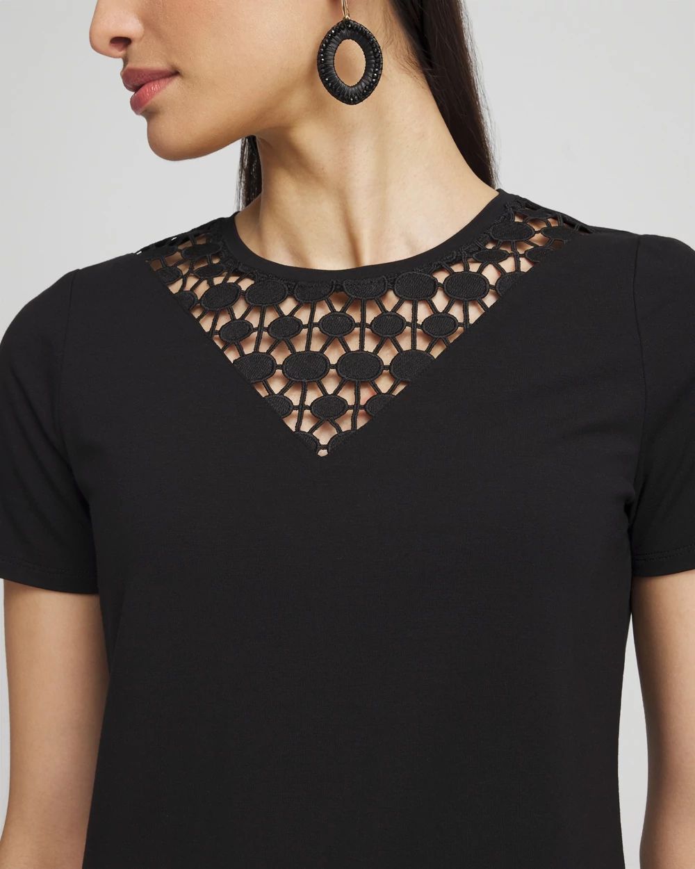 Eyelet Detail Top
