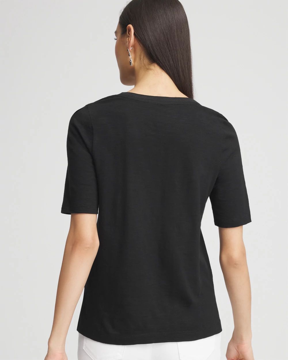 Slub Elbow-Sleeve Tee
