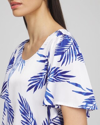 Flutter Sleeve Satin Top click to view larger image.