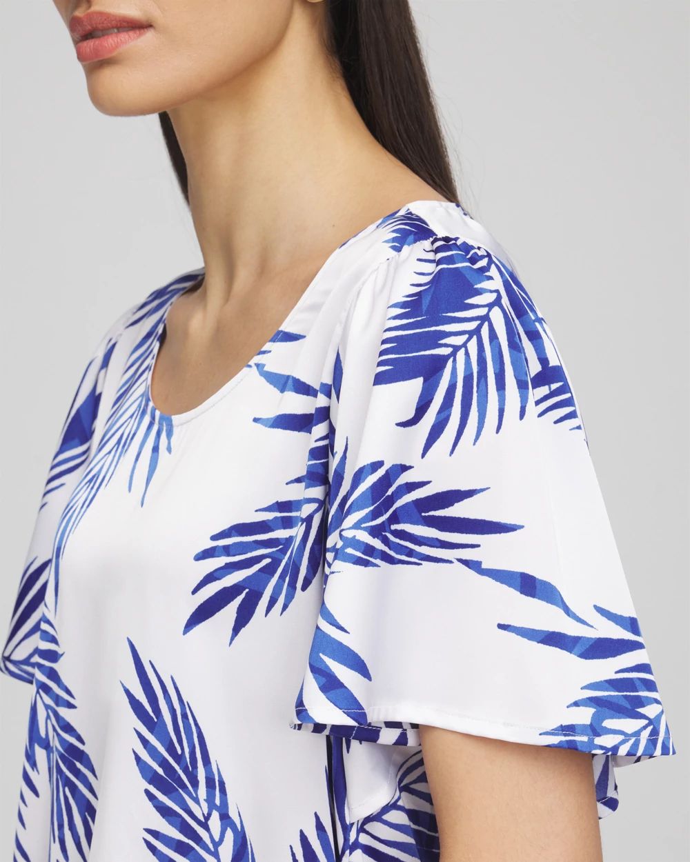 Flutter Sleeve Satin Top