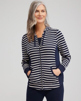 Zenergy® Waffle Knit Stripe Hoodie