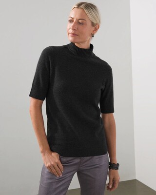 Cashmere Mock Neck Pullover Sweater