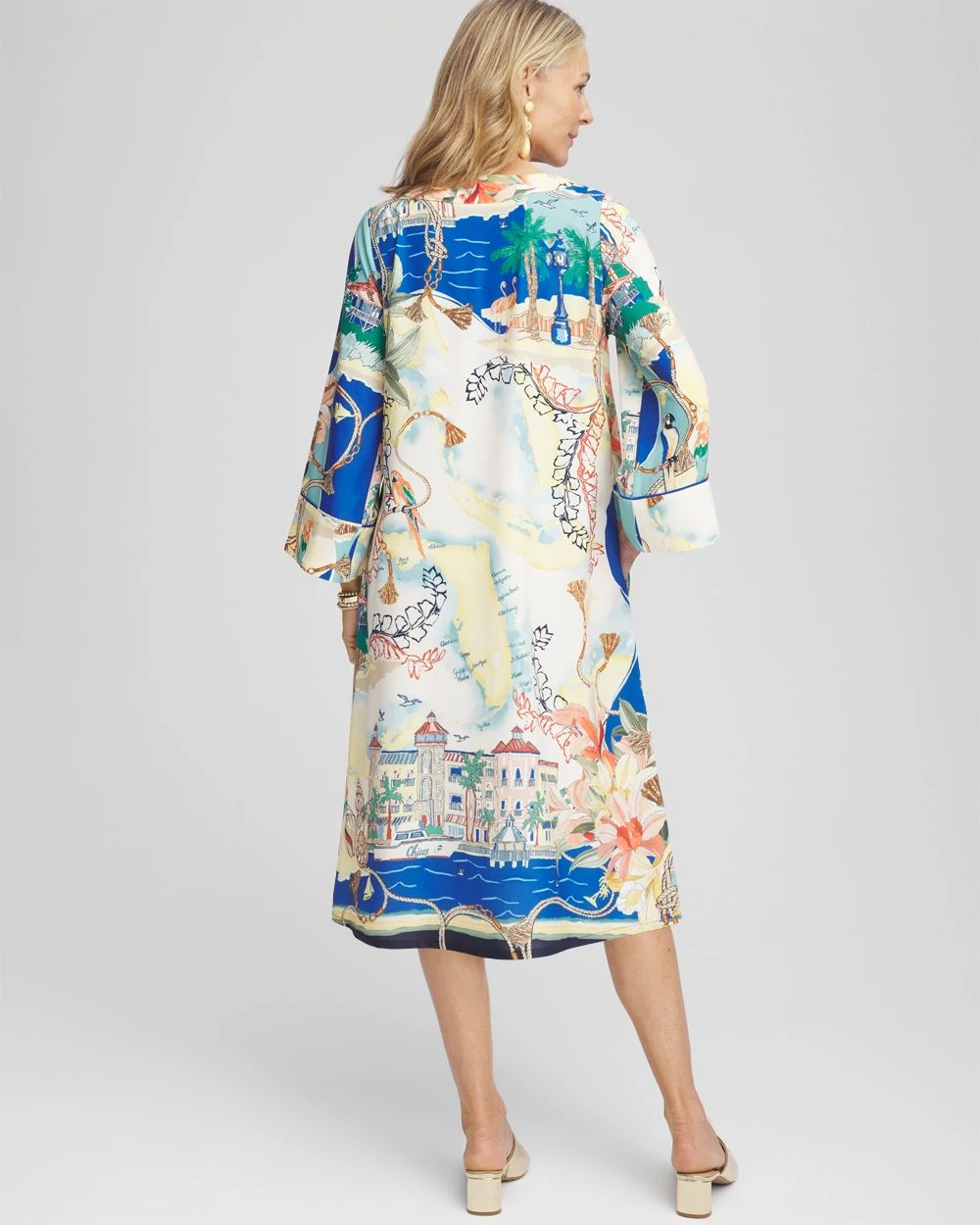 Sanibel Island V-Neck Midi Dress