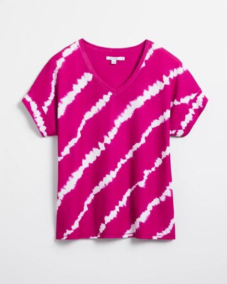 Zenergy® V-neck Tie Dye Tee
