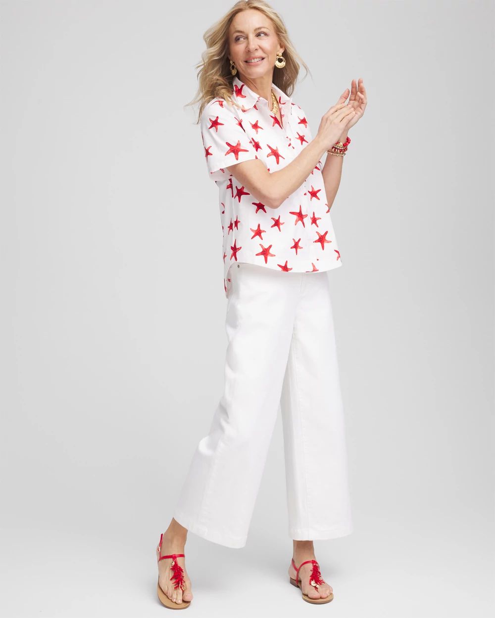 Starfish Short Sleeve Swing Shirt