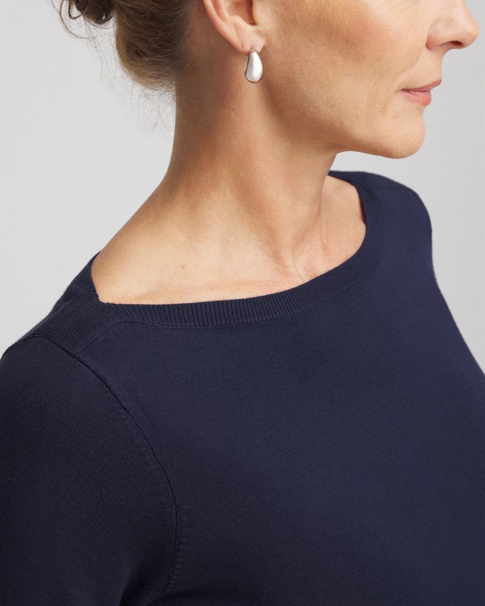 Ella Bateau Pullover Sweater click to view larger image.