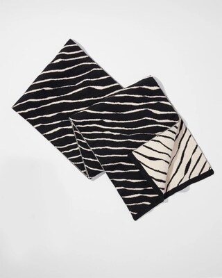 Jacquard Zebra Print Scarf