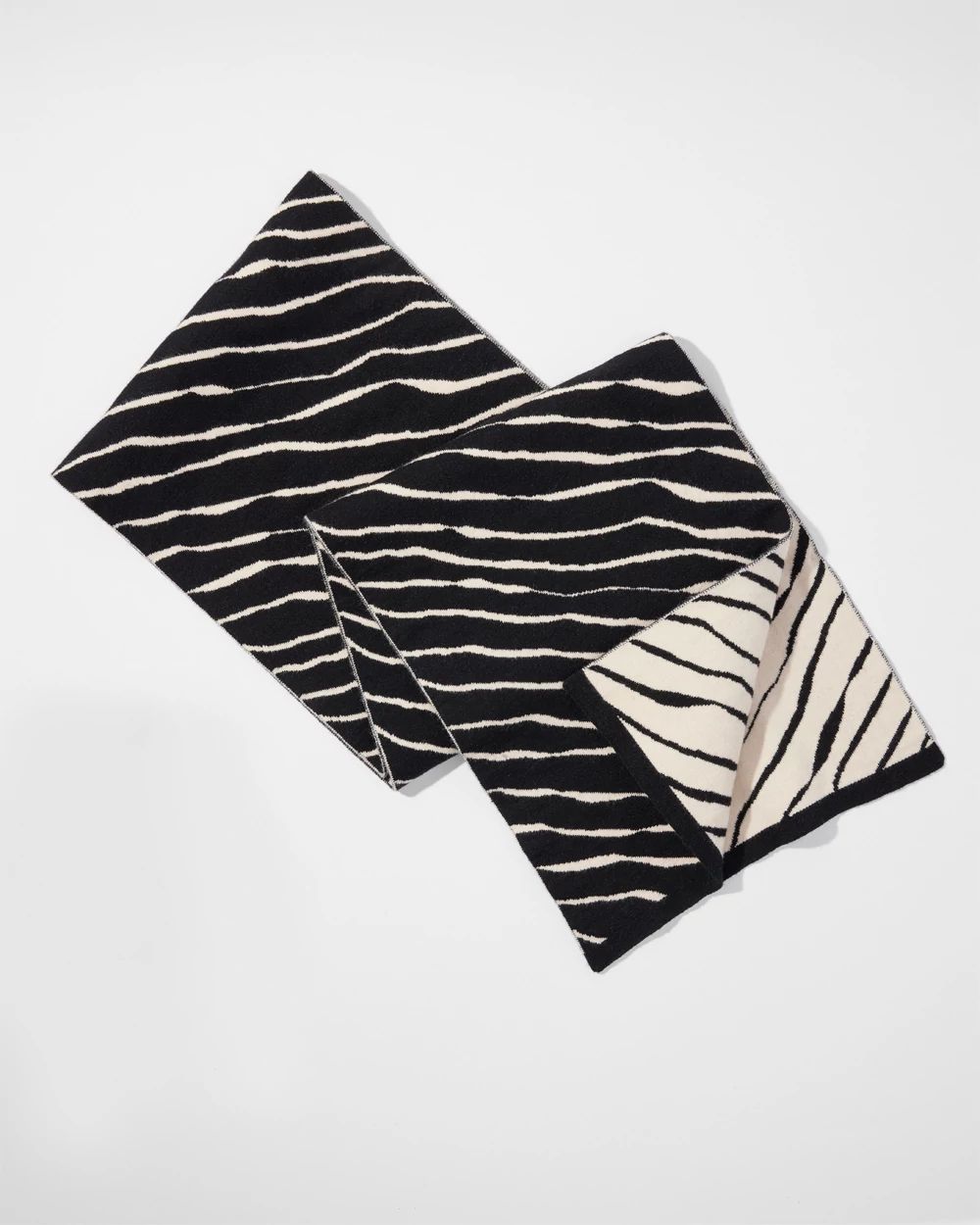 Jacquard Zebra Print Scarf