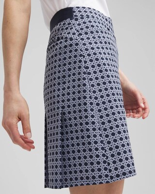 ® UPF Cane Back Pleat Skort