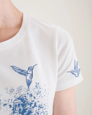 Hummingbird Embroidered Tee