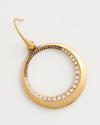 Sparkling Hoop Earrings click to view larger image.