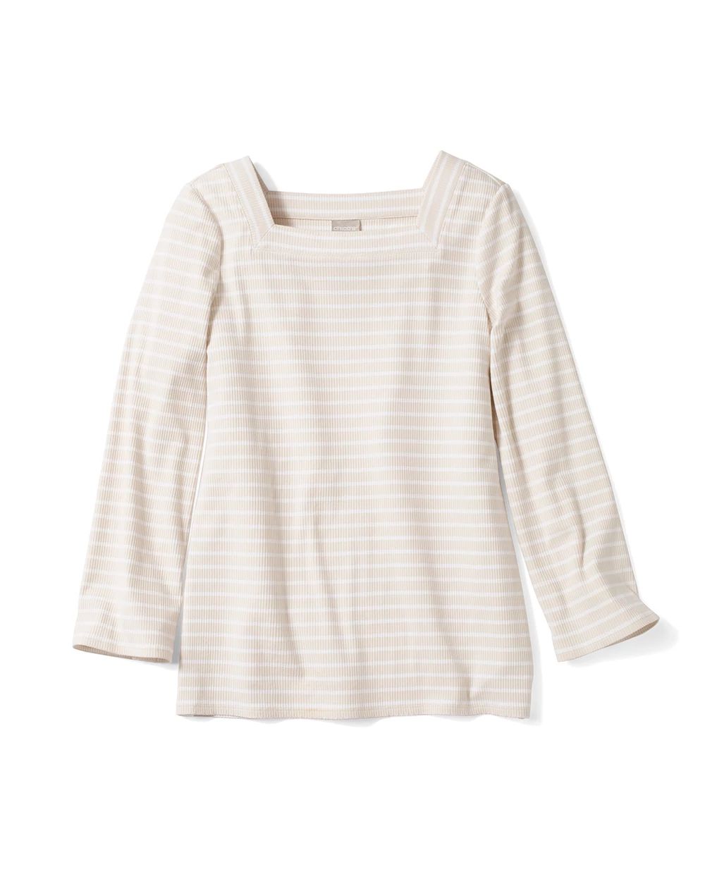 Striped Ribbed Top