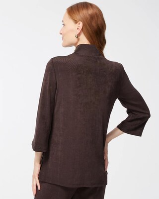 Travelers High Neck Zipper Tunic