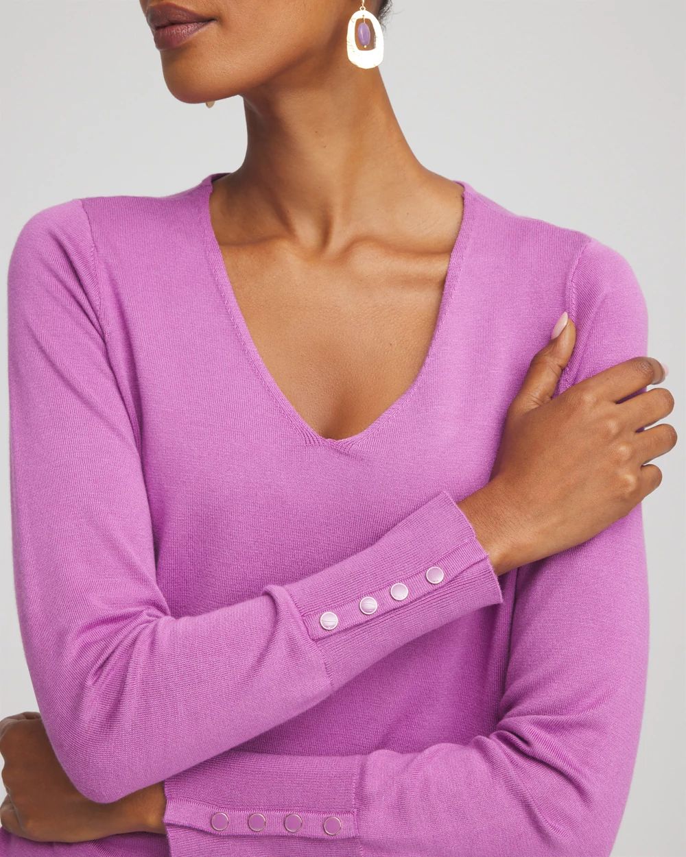 Ella V-Neck Pullover Sweater