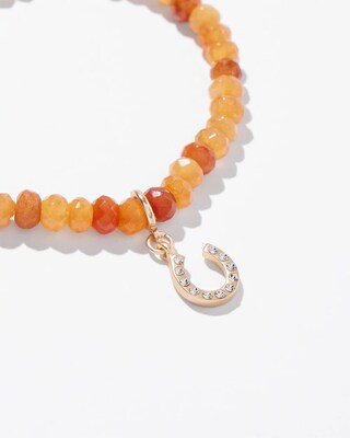 Horseshoe Dangle Stretch Bracelet