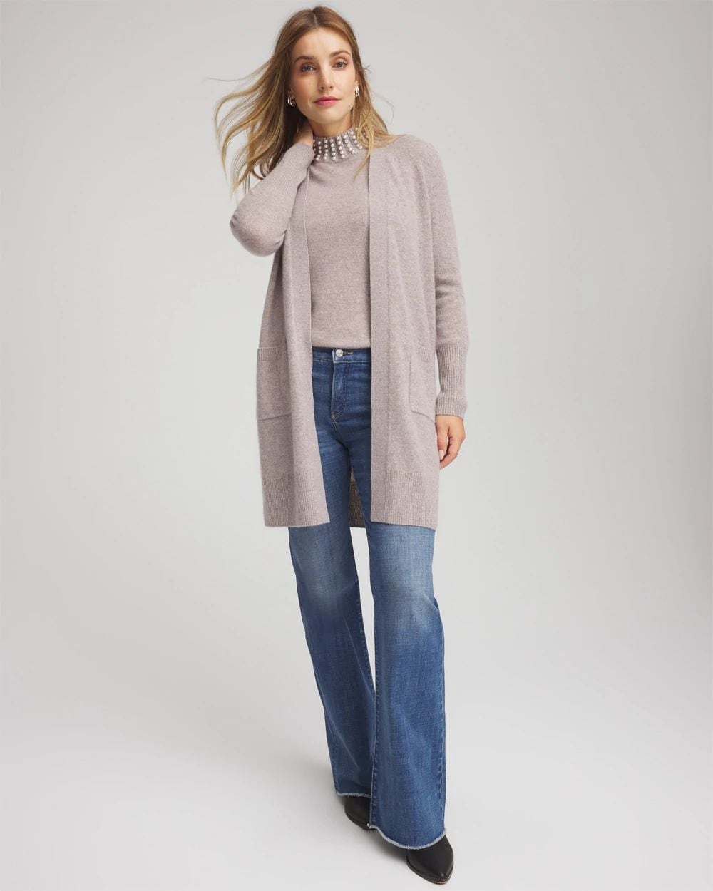 Cashmere Duster Cardigan click to view larger image.