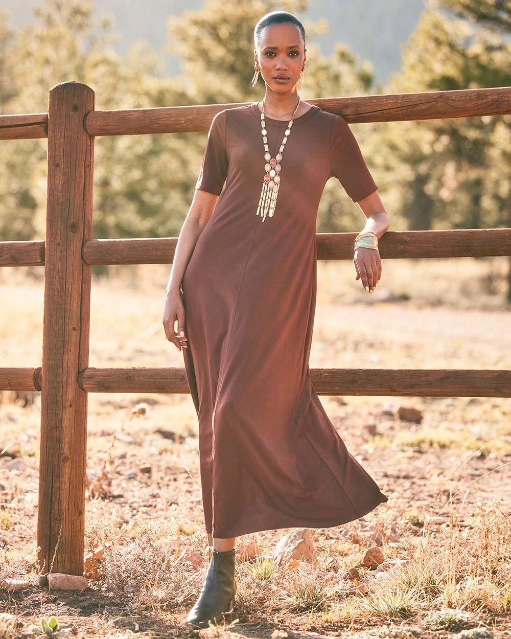 Stretch-Jersey Maxi Dress